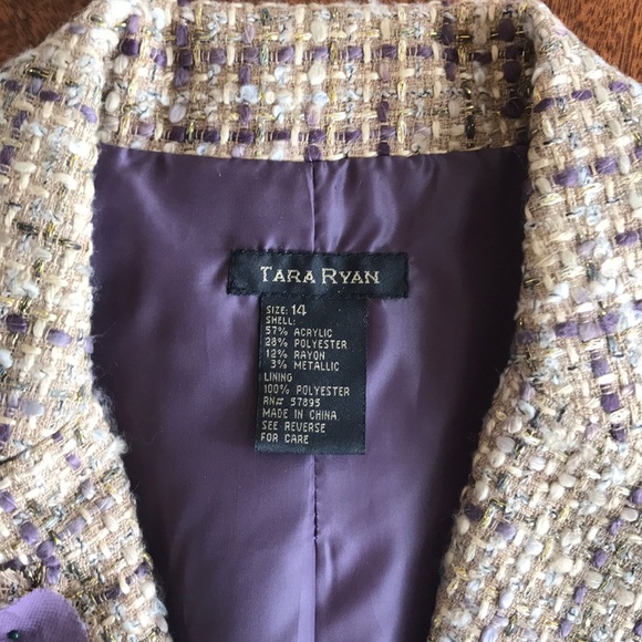 Tara Ryan 3/4 Casual Jacket With Flower 14 - Picture 6 of 7